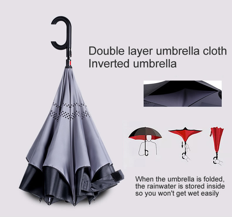 Automatic reverse umbrella