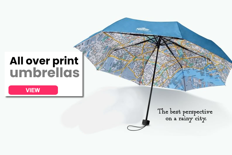 All over print umbrellas