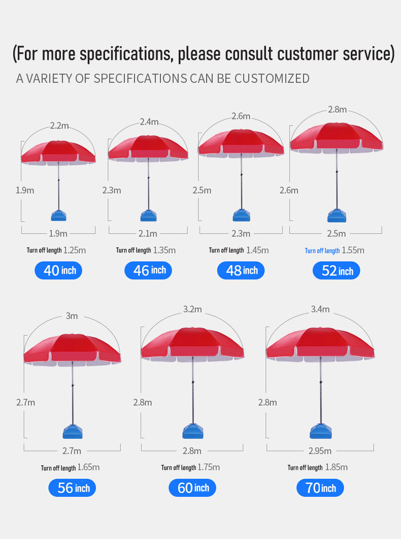 umbrella size