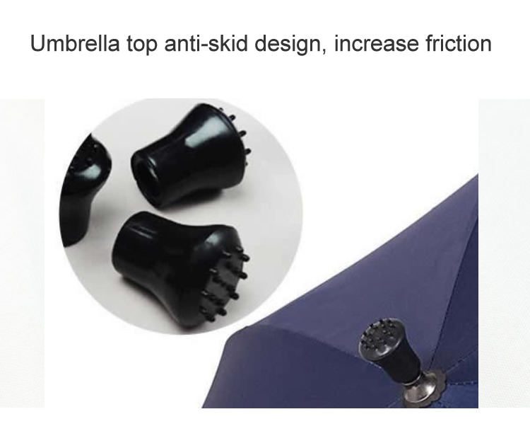 Anti-slip umbrella head