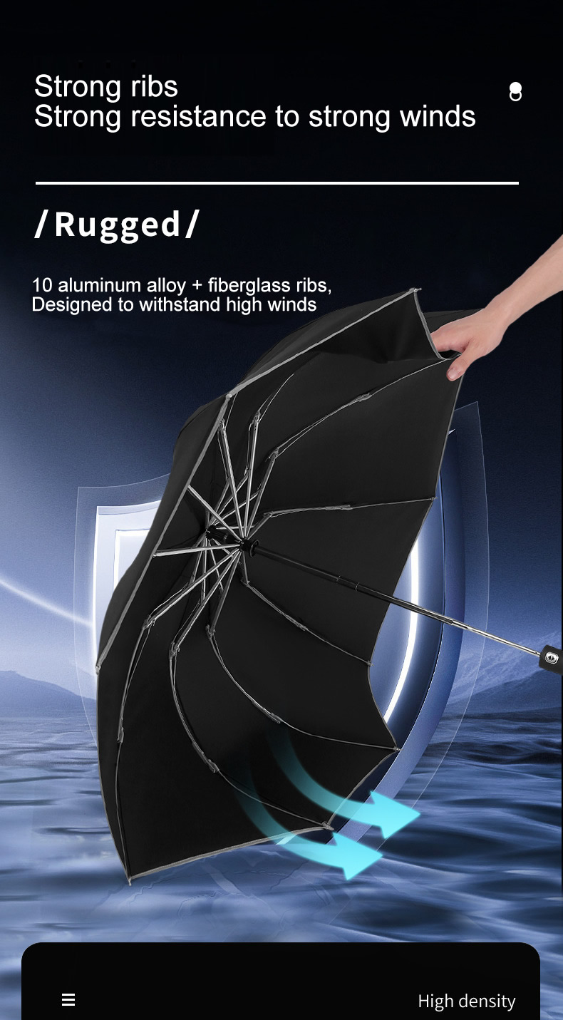 Automatic umbrella rib