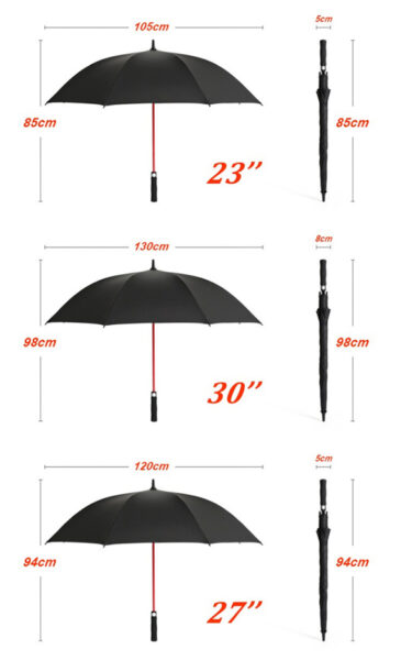 umbrella size