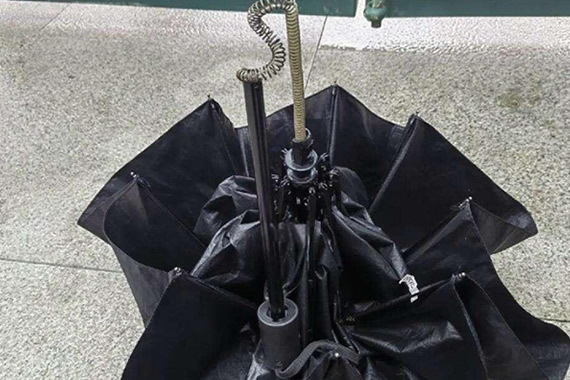 Broken umbrella