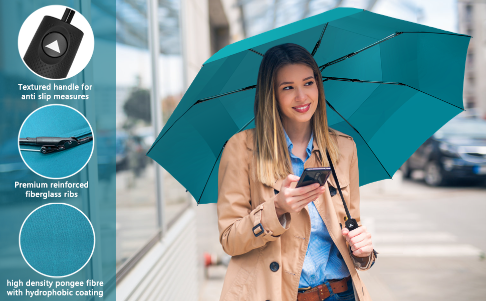 Semi-Automatic Folding Umbrella