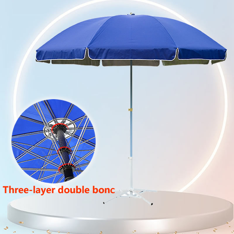 Three-Layer Double-Ribbed Outdoor Umbrella